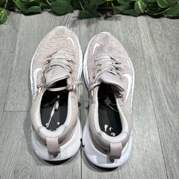 Nike Free Run Nature Women’s Running Shoes Sz 9 Pink White Sneakers - Picture 6 of 10